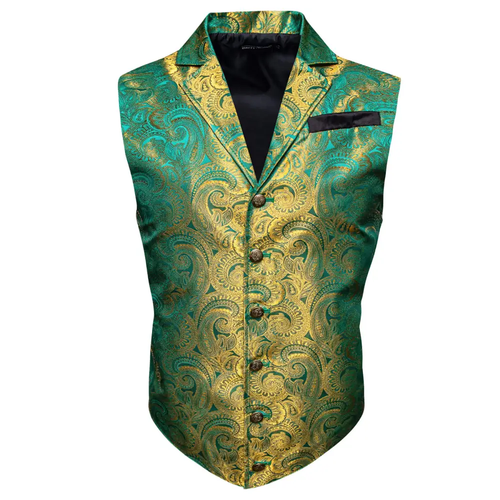 Elegant Paisley Dress Vest