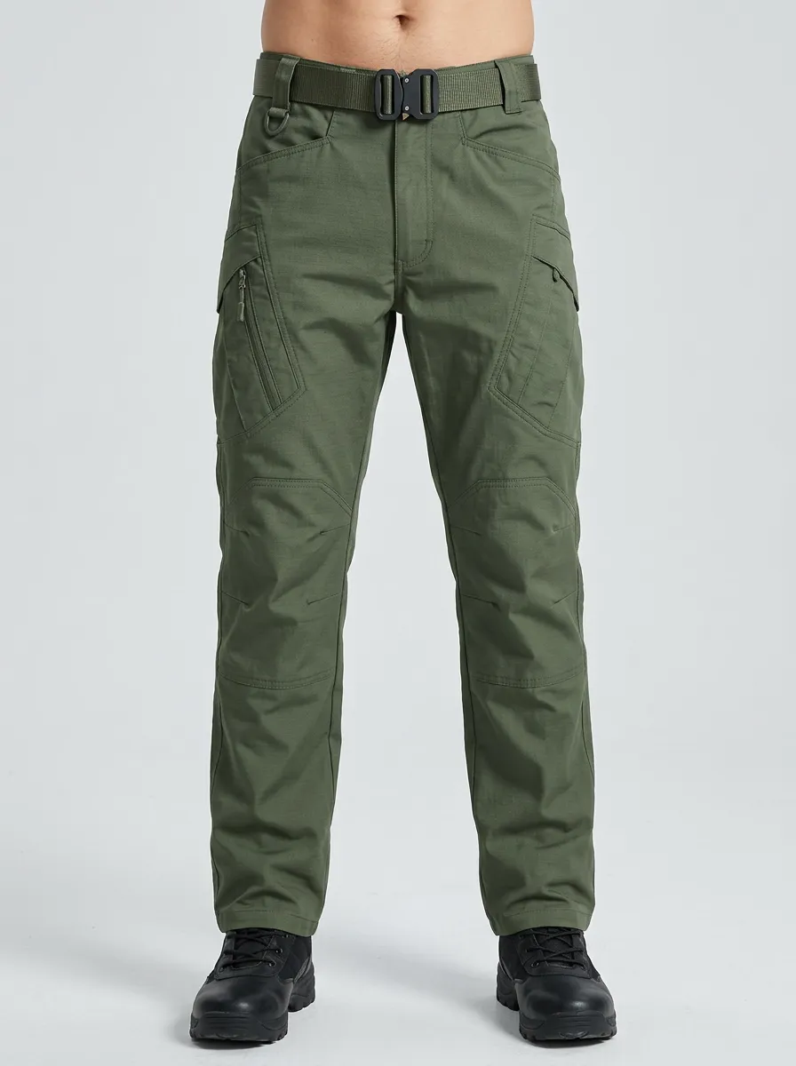Men's Olive Green Tactical Cargo Cargo Pants