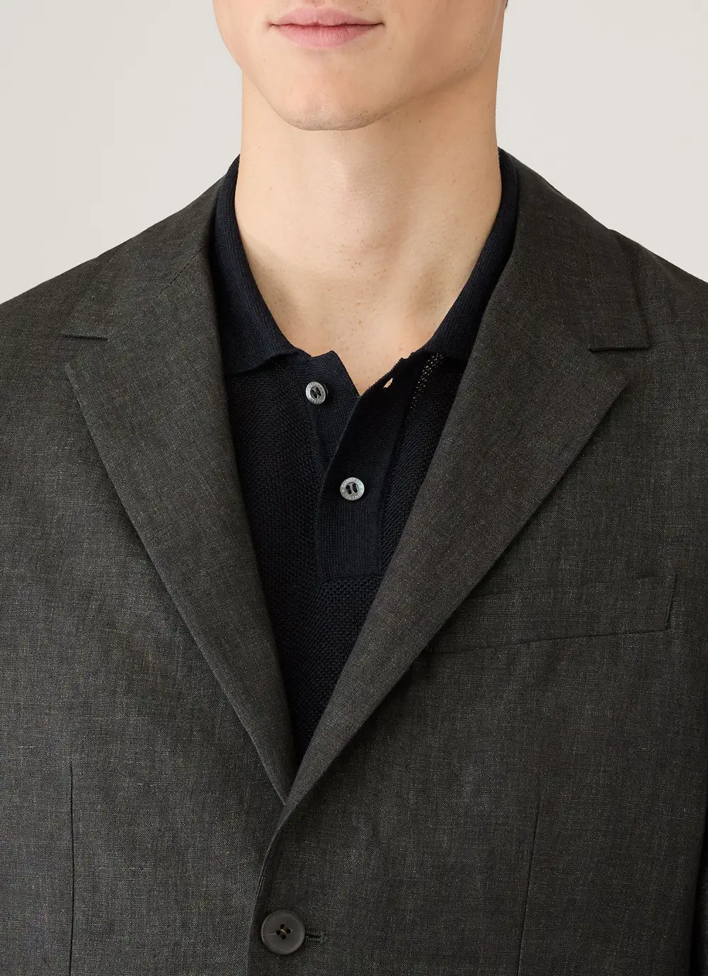 Breathable Linen Tailored Blazer
