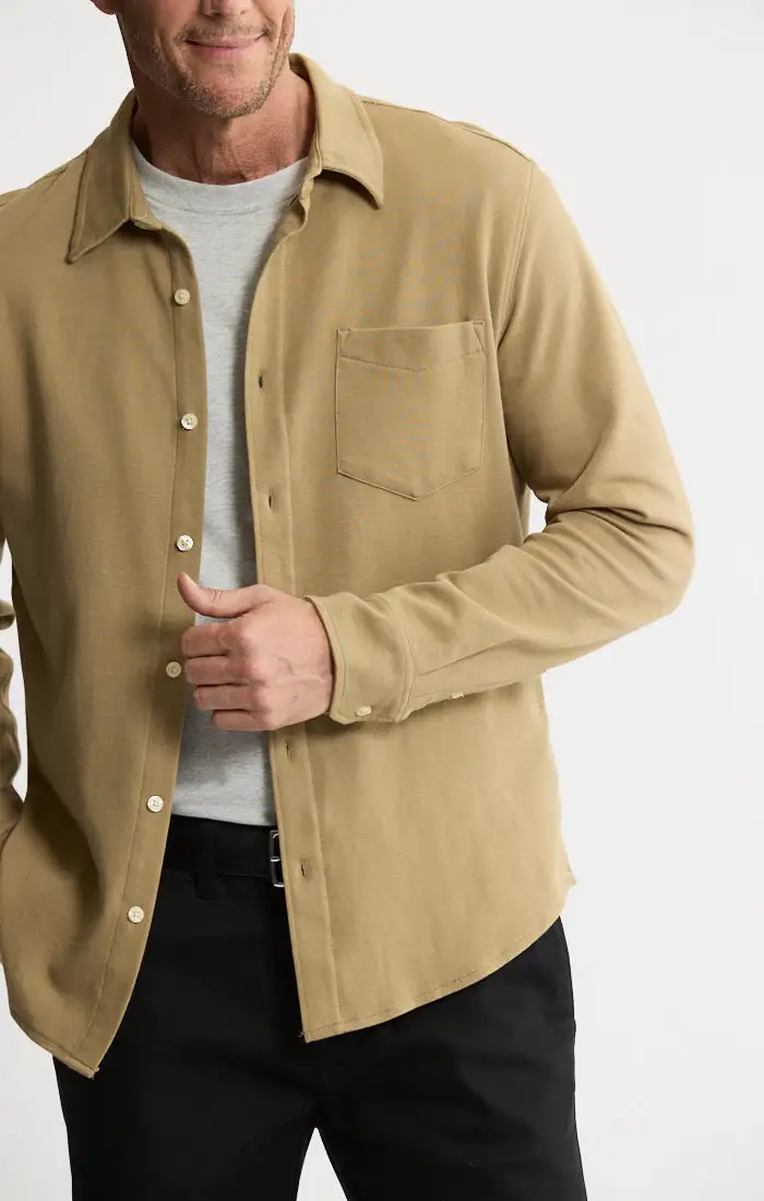 Long Sleeve Cotton Double Face Shirt