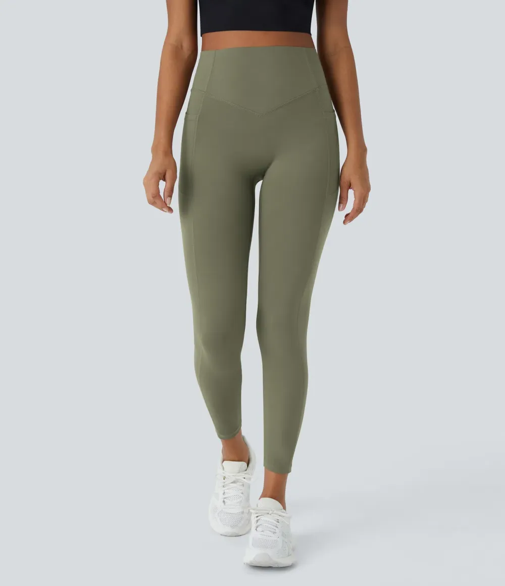  SoCinched High Waisted Scrunch Butt Lifting Tummy Control Side Pocket Shaping Training UltraSculpt Leggings - Stretchy Fit for Women, For Gym & Summer Workouts #Summer