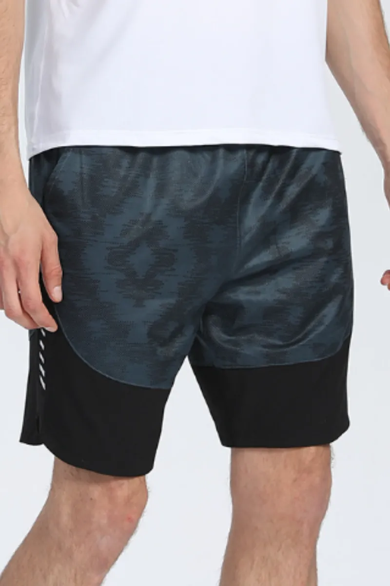 Flexible Training Quick Dry Breathable Drawstring Athletic Shorts