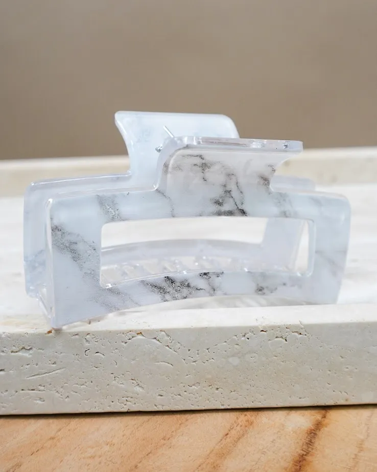 Casual Marble Pattern Hair Clip