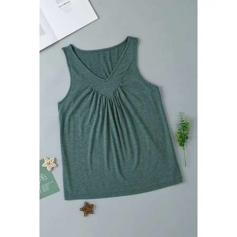 Soft V Neck Wide Strap Tank