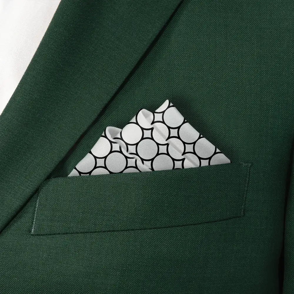 Elegant Contemporary Dotted Pocket Square