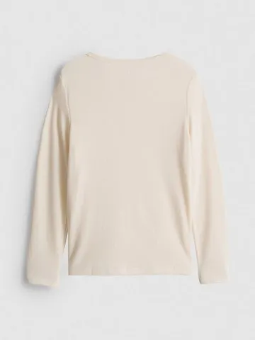 7-15yrs | Square Neck Long Sleeve T-Shirt