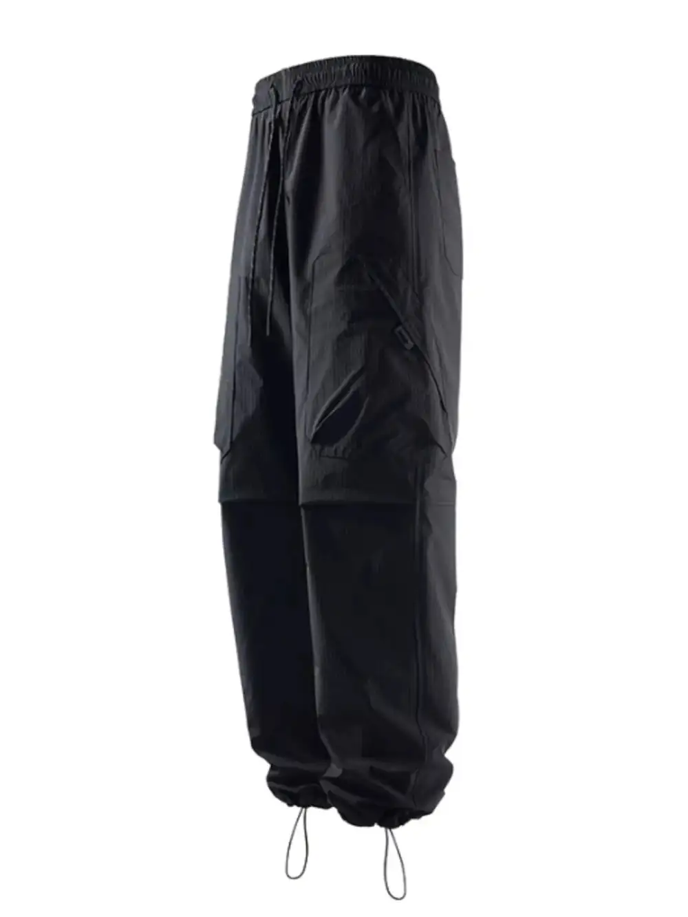 Casual Drawstring Wide Leg Pants