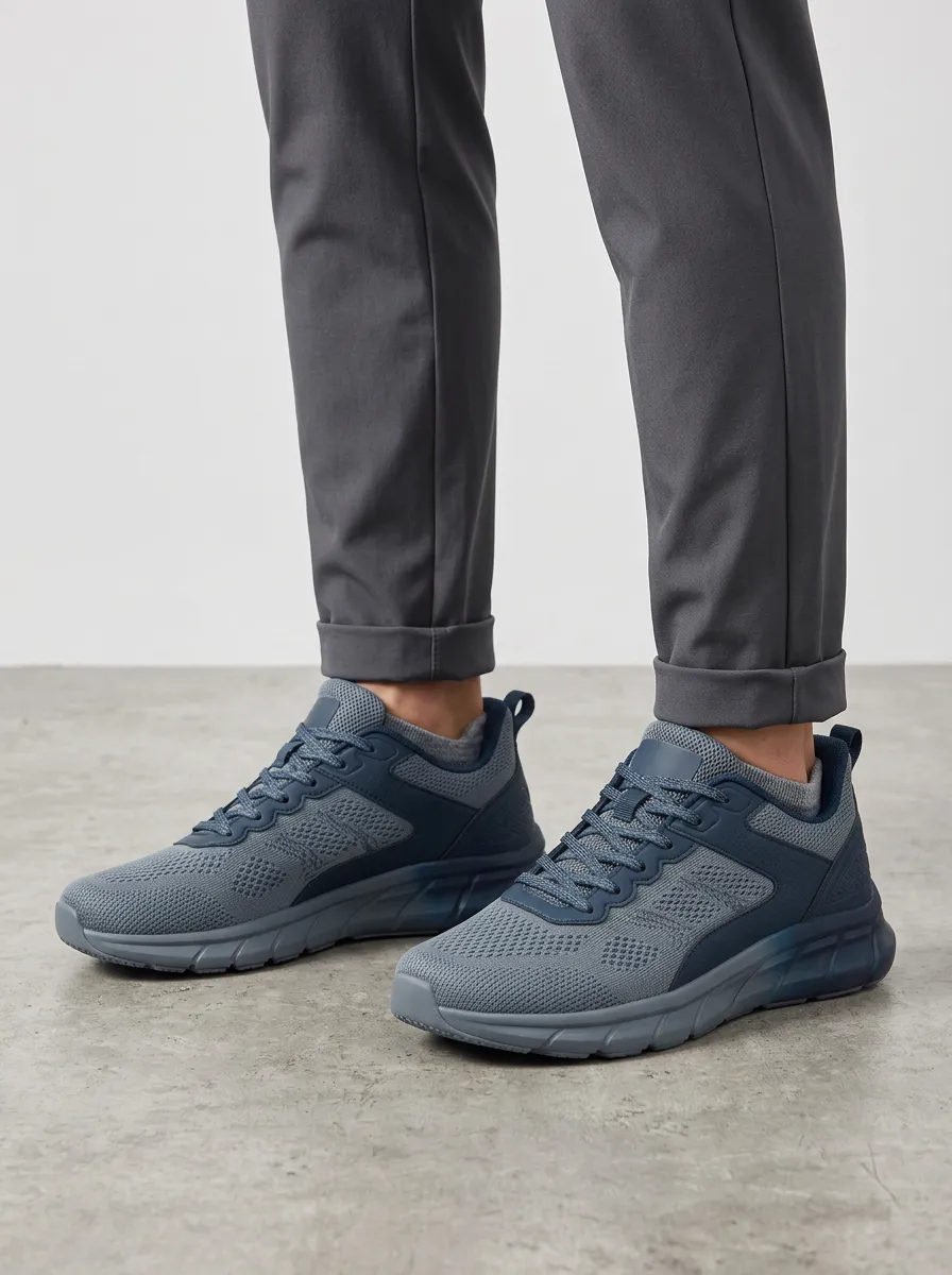 Men's Casual Sporty Mesh Print Sneakers