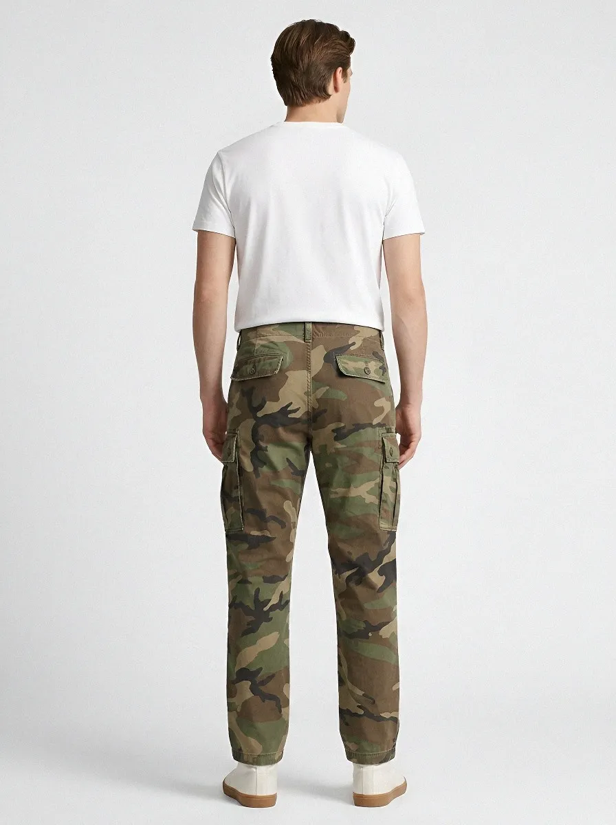 Urban-Utility Camouflage Military-Inspired Camouflage Cargo Pants