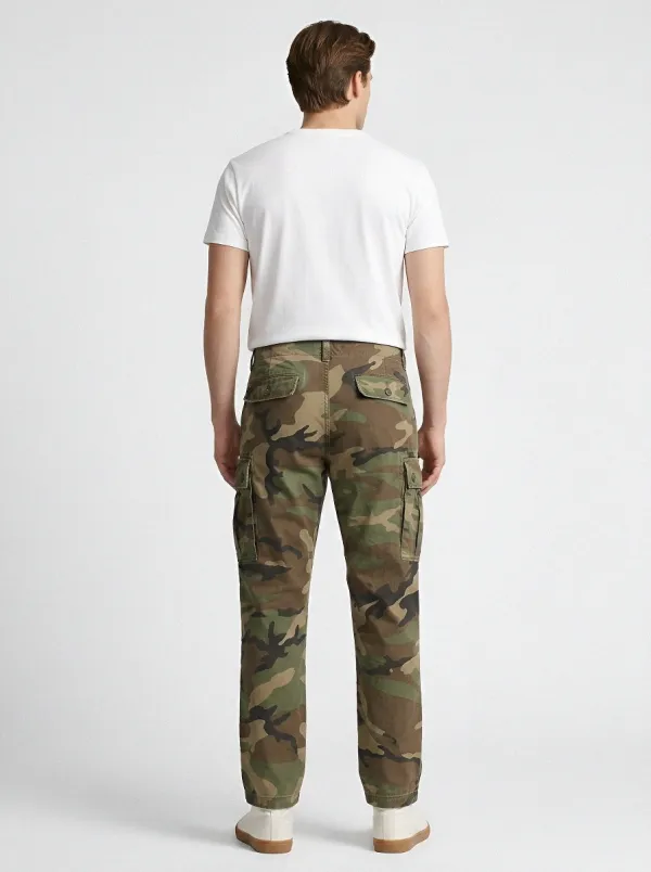 Urban-Utility Camouflage Military-Inspired Camouflage Cargo Pants