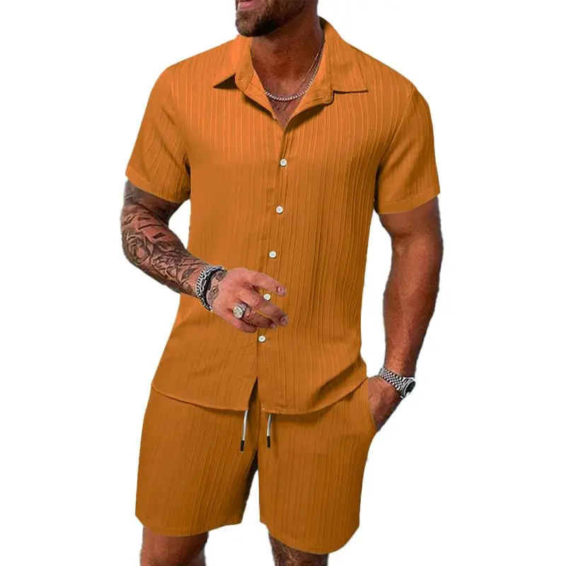Textured Lounge Striped Set