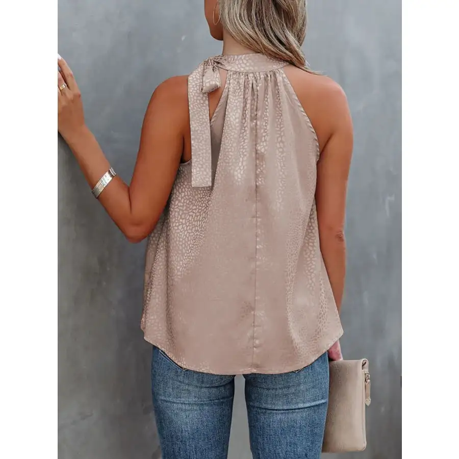 Tied Animal Camisole Top