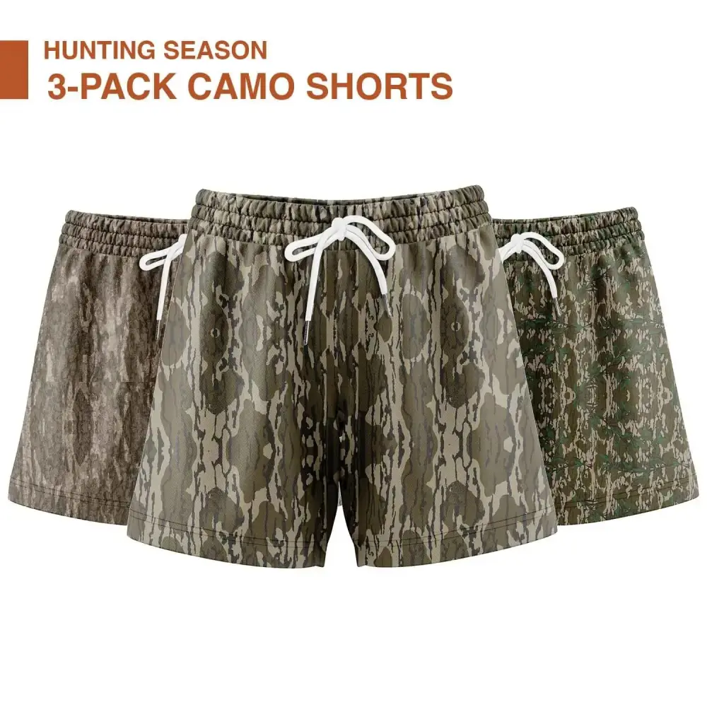 Men's Camo Camo Shorts With 5 Inch Inseam