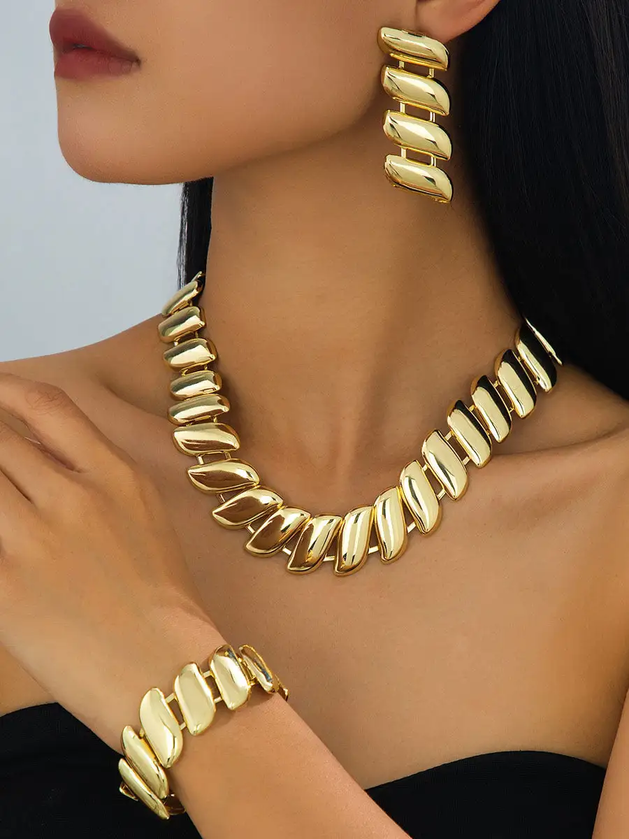 Layered Crystal-Look Accent Earrings