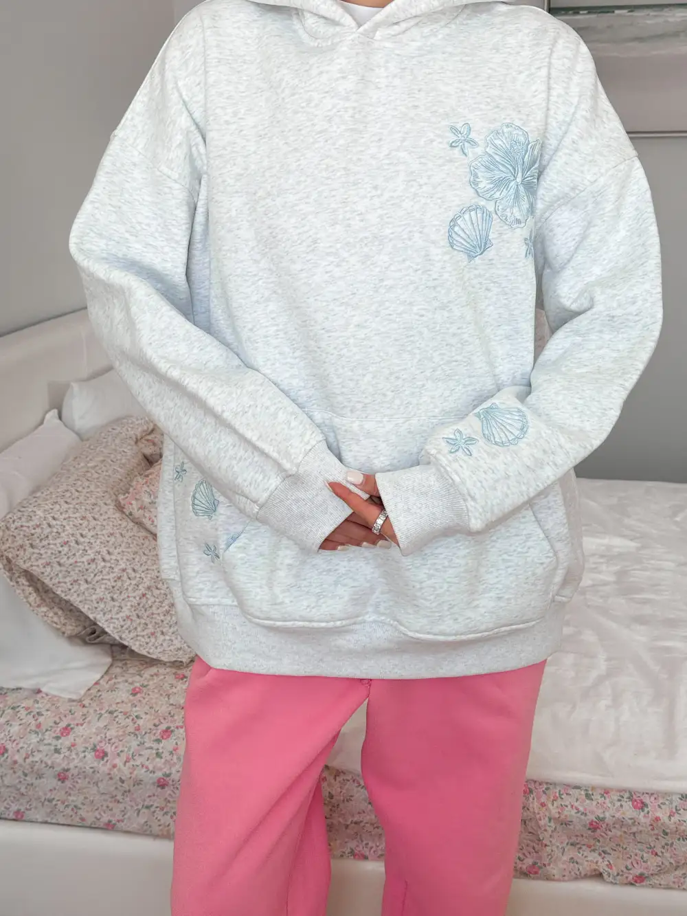 Tropical Embroider Hoodie