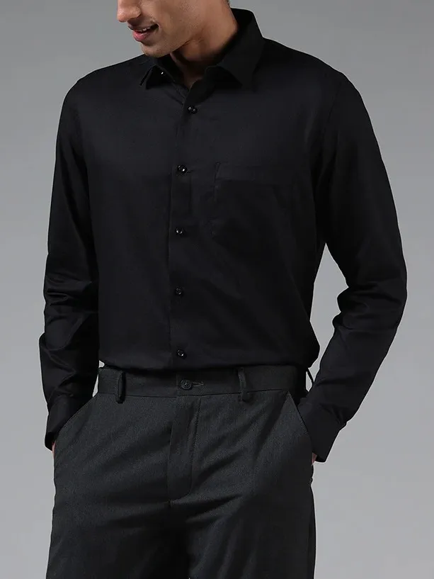 Formals Long Sleeve Cotton Relaxed-Fit Shirt