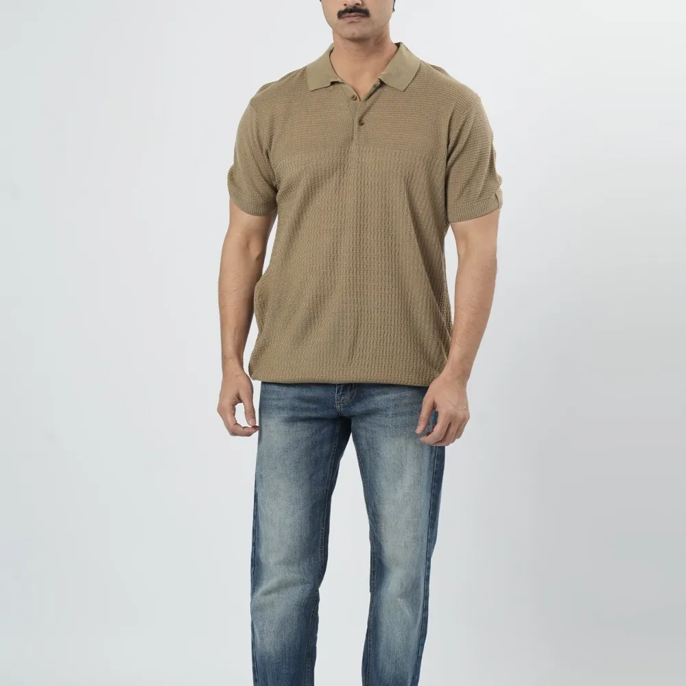 Men's Comfortable Clean Polo T-Shirt