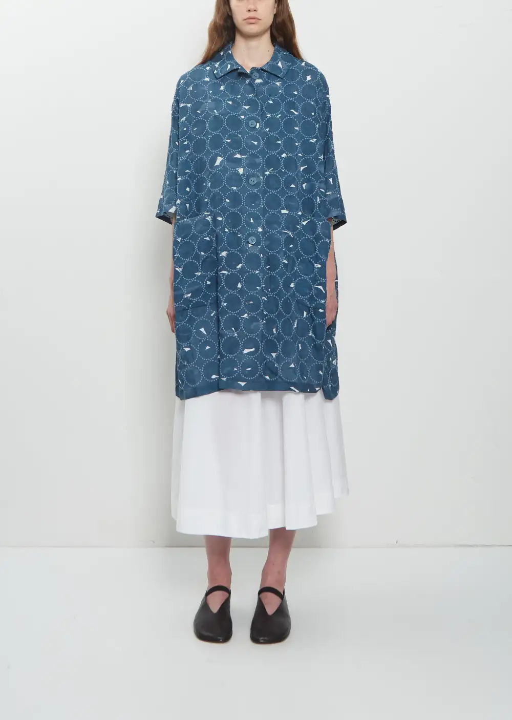 Women's Rounded Denim Coat