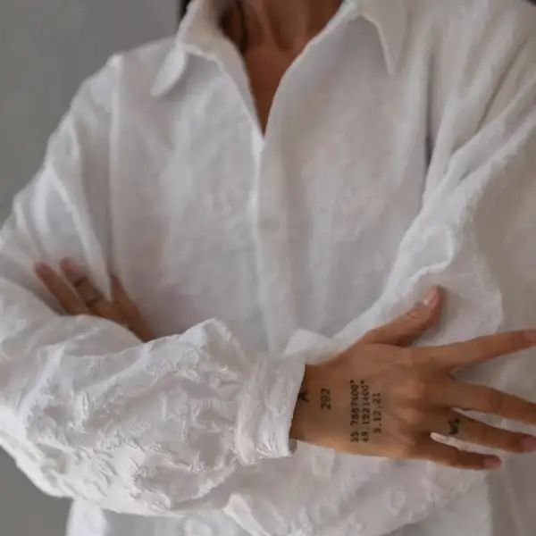 Refined Loose Fit Long Sleeve Shirt