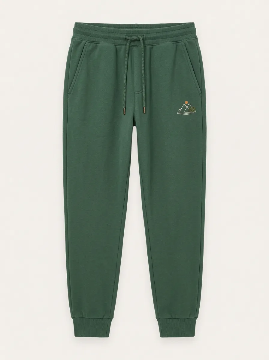 Outdoor Nature Lover Mountain Sun Printed Joggers for Unisex Wear