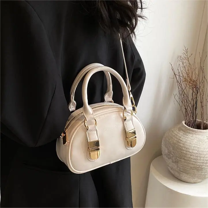 Bow Detail Curved Crossbody Bag