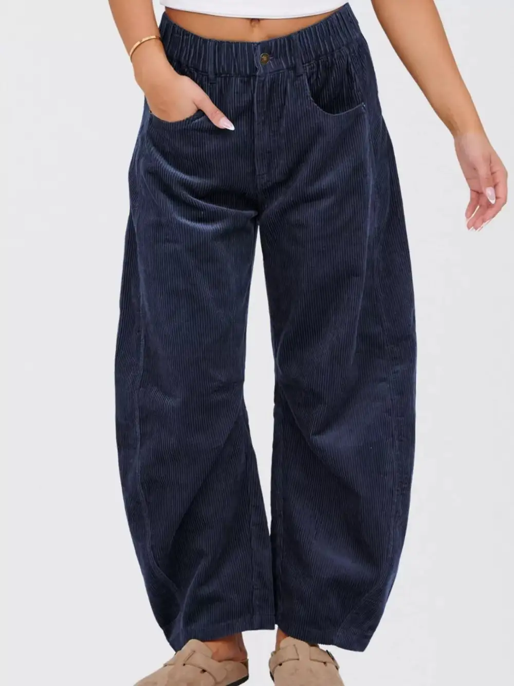 Classic Corduroy Wide Leg Pants