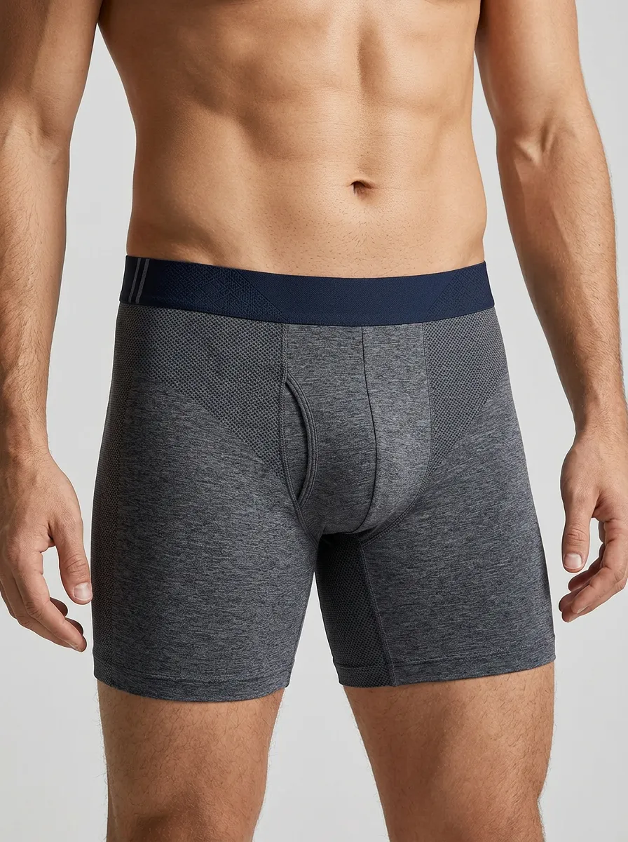 Casual Mesh Performance Athletic Look Men's Boxer Briefs