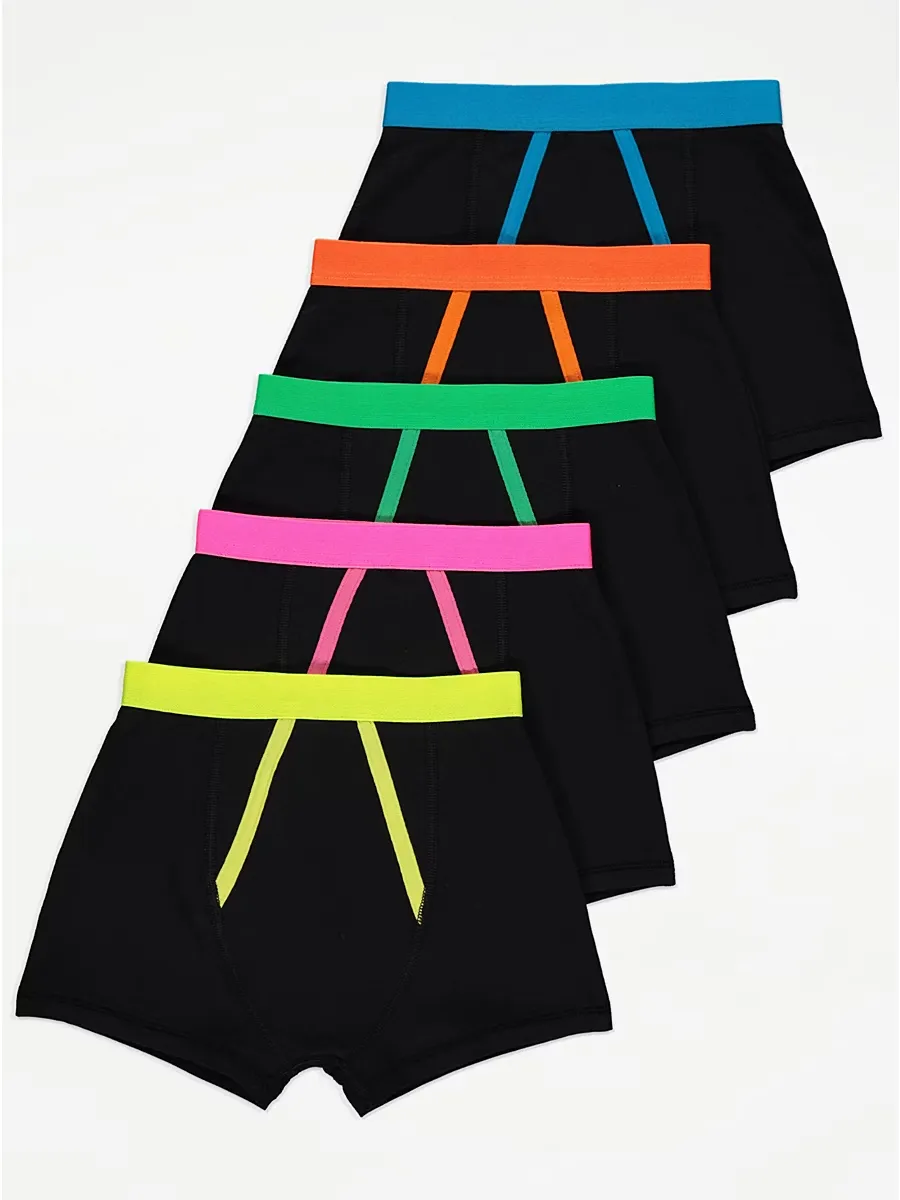 Neon Trim Trunks 5 Pack