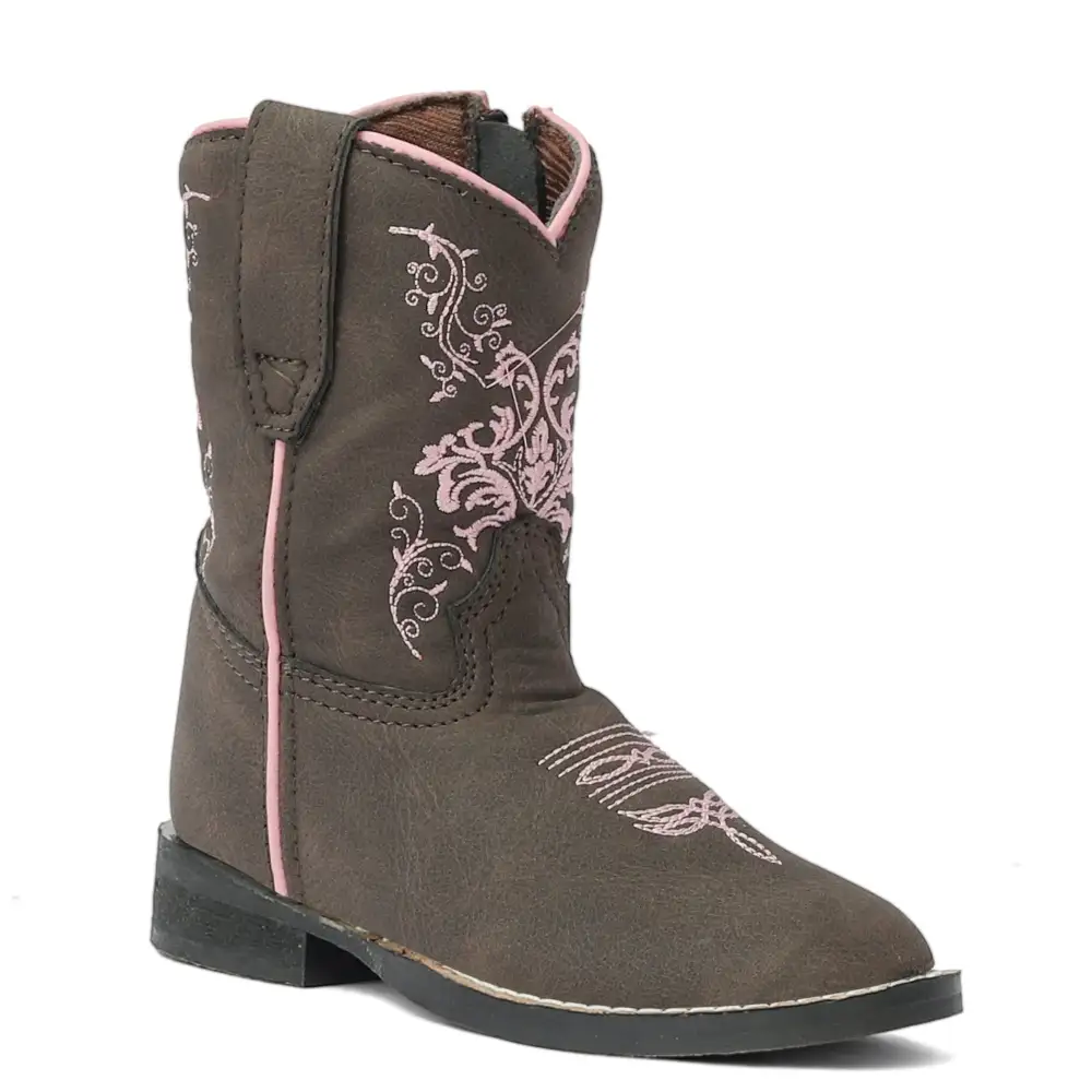 Clean Men's Western Boots With Layered Shaft