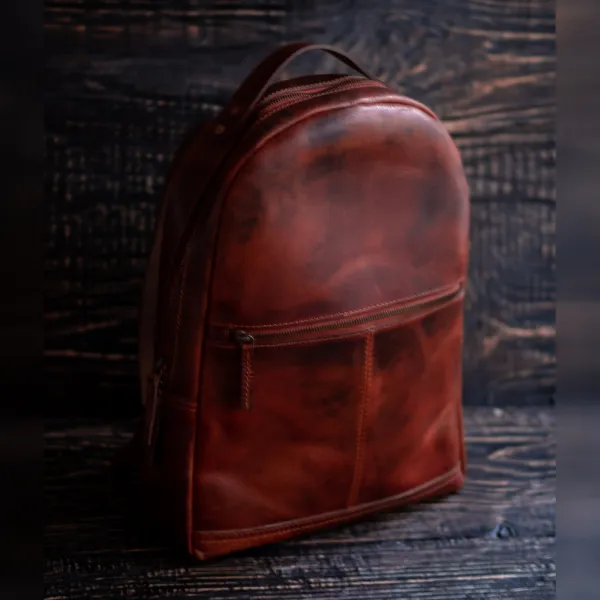 Everyday Organized Leather Backpack