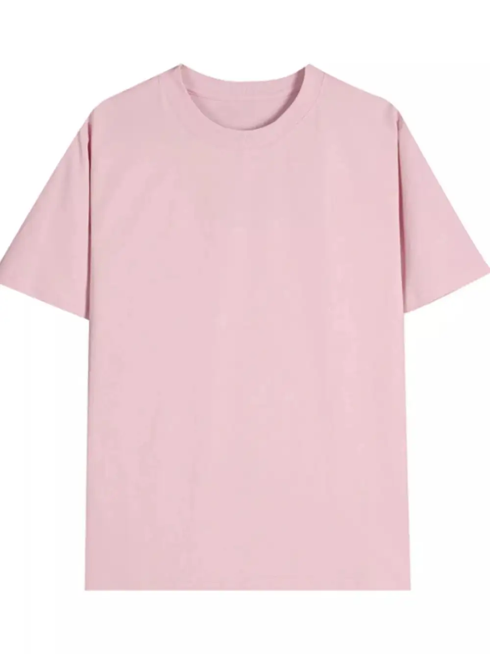 Minimal Round Neck Short Sleeve T-Shirt