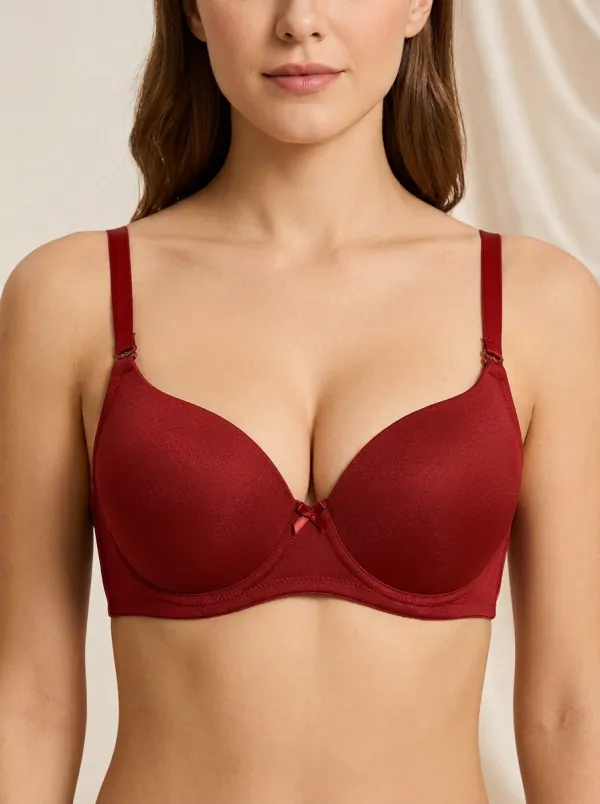 Women's Underwire Padded Bow-Detail Bra