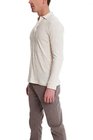 Long Sleeve Cotton Polo Shirt