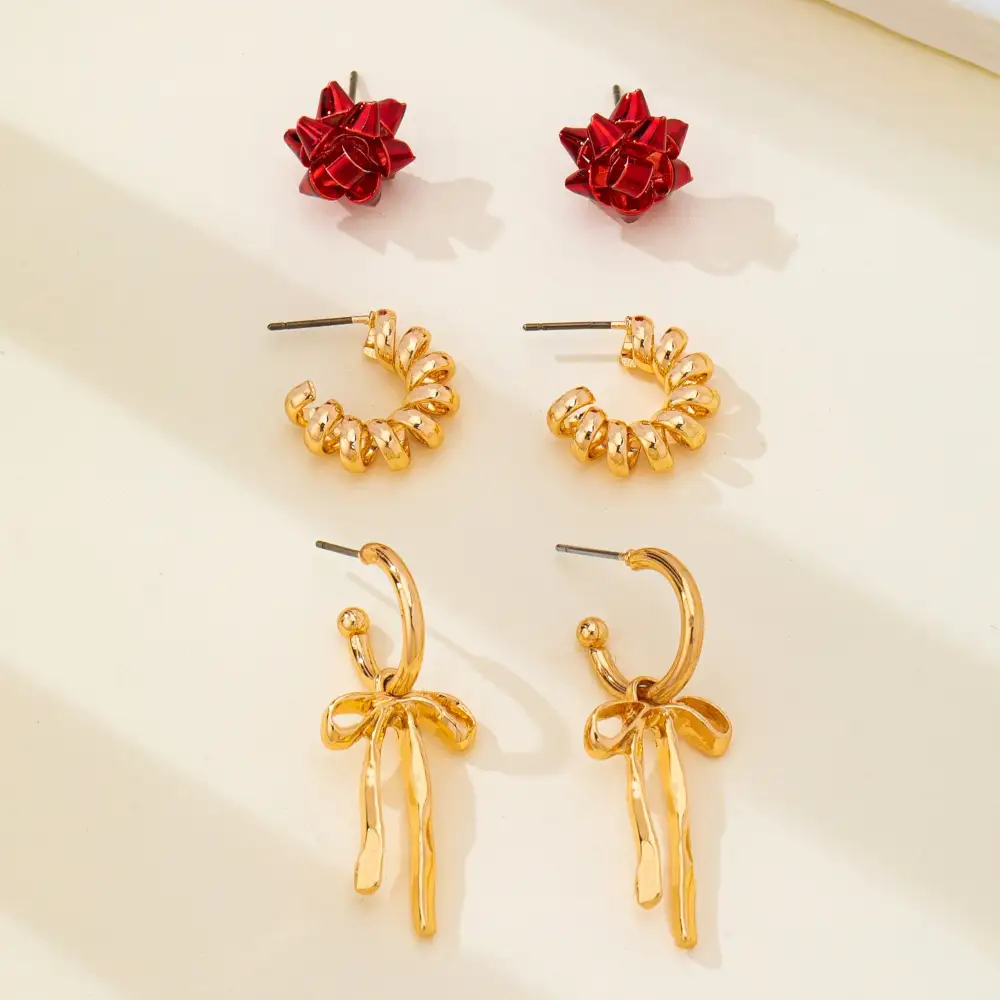 Holiday Present Bow Ribbon Hoop