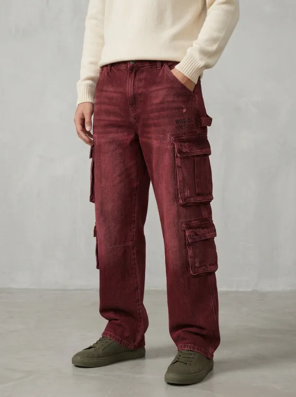Men's Casual Streetwear Graphic Cargo Pants
