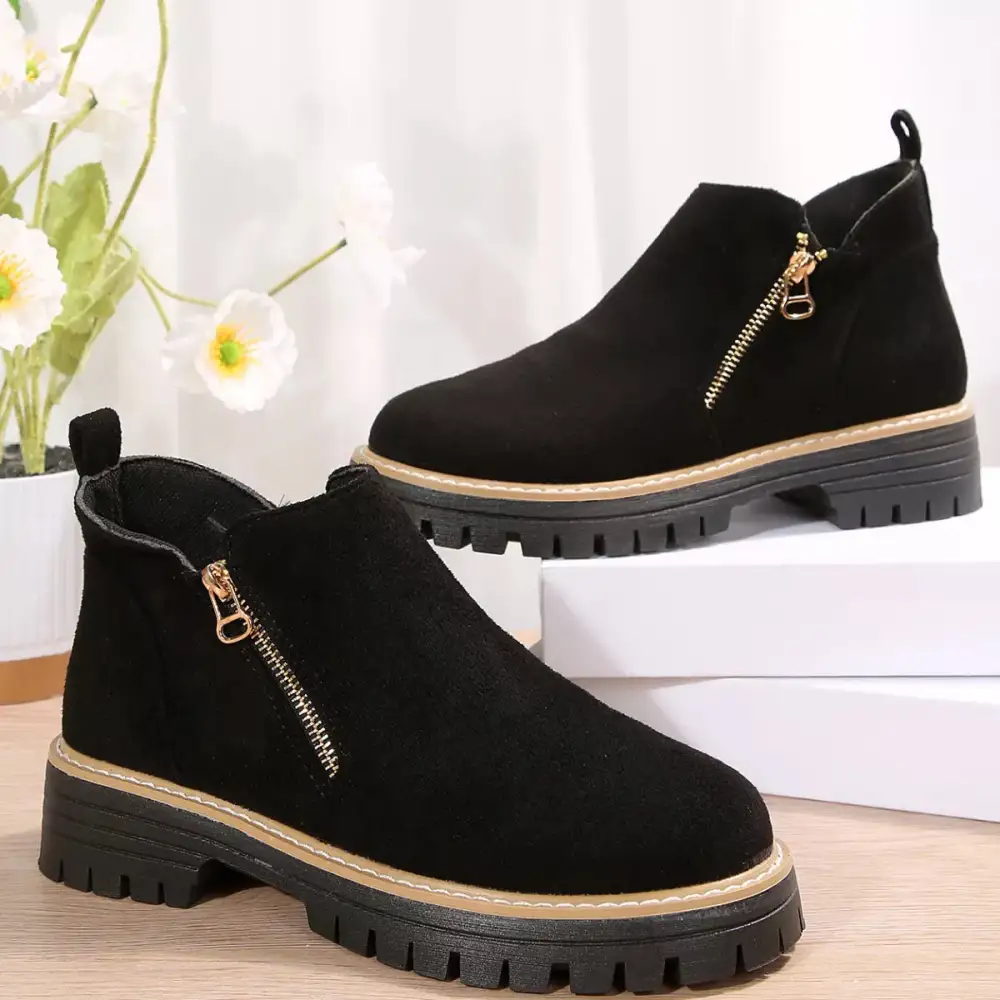 Side-Zip Ankle Boots