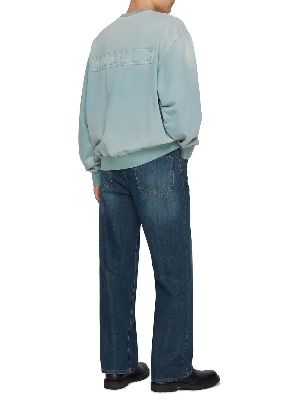 Minimalist Straight-Cut Comfort Denim Blue Jeans