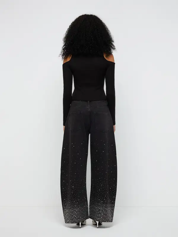 Everyday Barrel-Leg Denim Pants