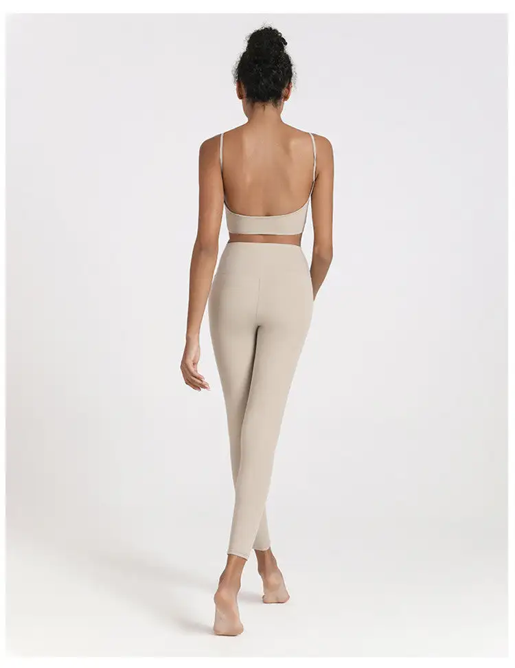 High Waist Pocket Yoga Pants Elastic Soft Quick Dry Leggings