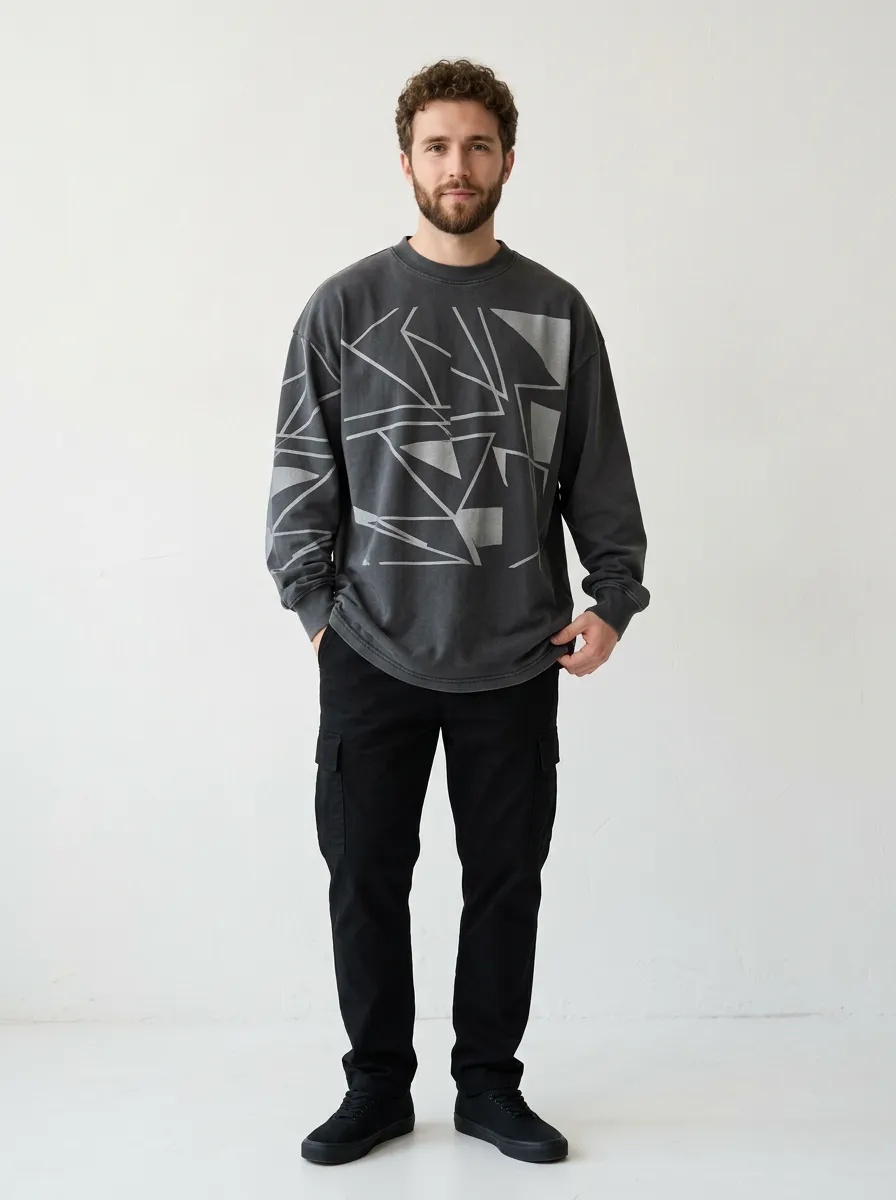 Men's Long Sleeve Clean Cut Understated Style Shirt