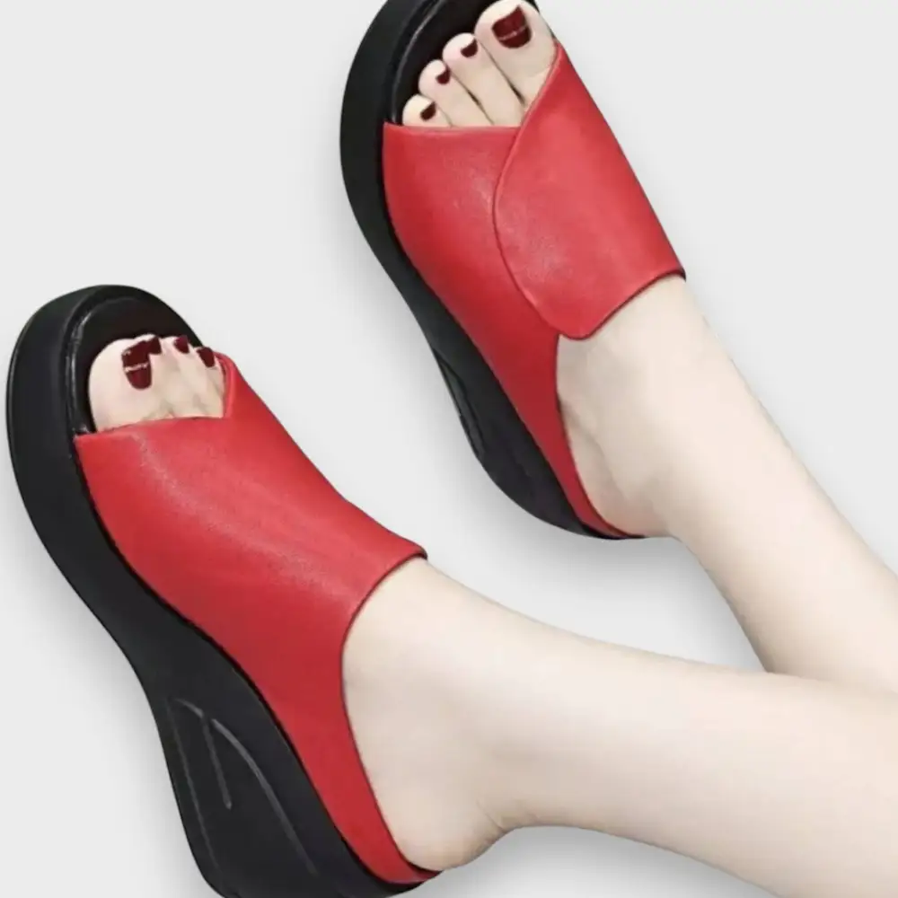 Platform Wedge Supportive Heeled Sandals