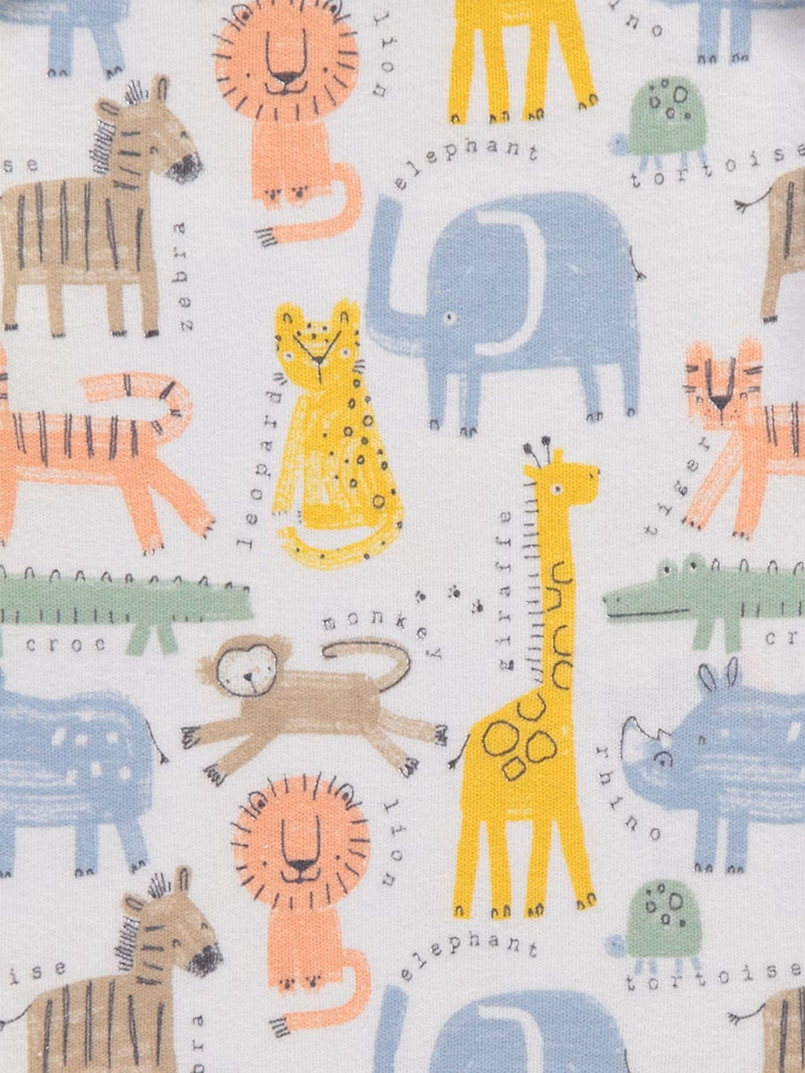 Bright Safari Short Sleeve Bodysuits 7 Pack detail 1