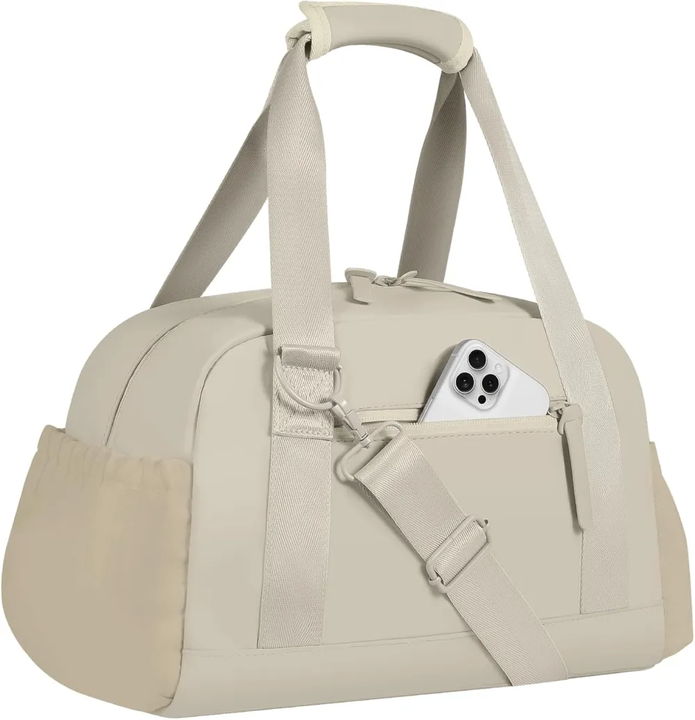Mini Gym Bag for Women Girls Small Gym Tote Bag with Wet Compartment Waterproof Travel Duffle Bag Cute Workout Sport Bag