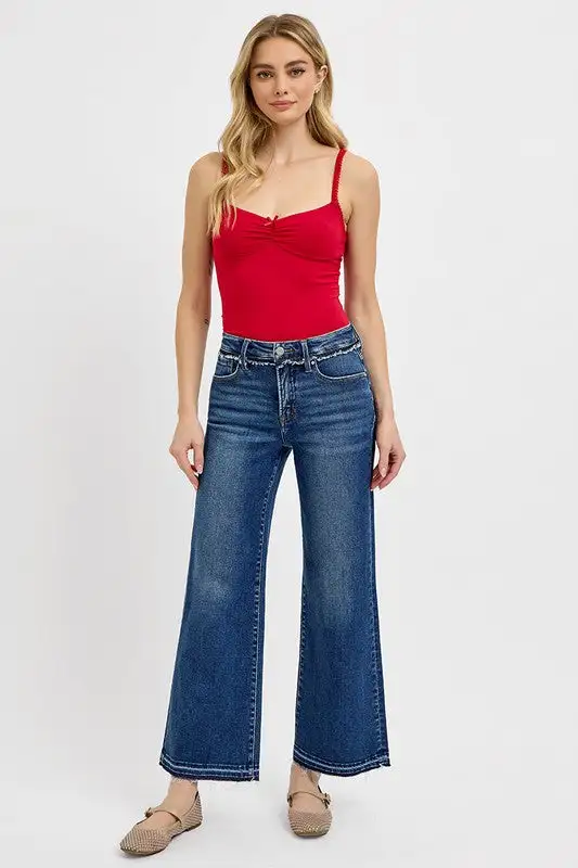 Casual Flare Leg Denim Jeans