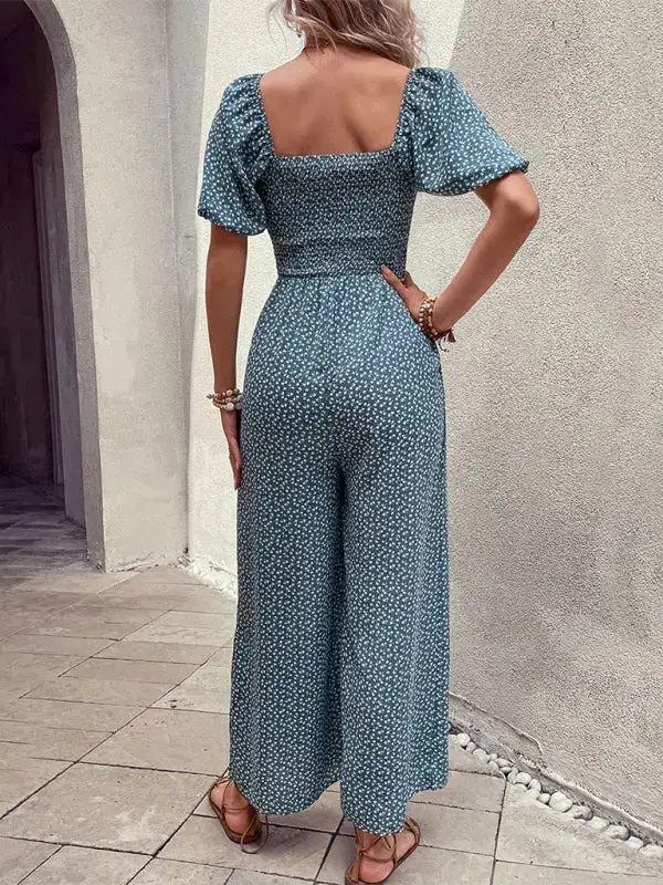 Tailored Everyday Printed Soft Jumpsuit