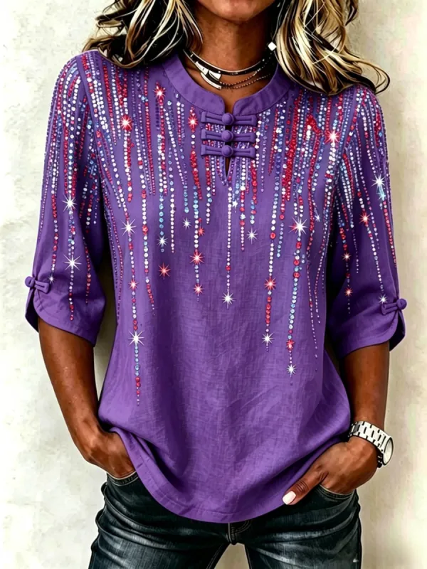 Women's 250th Anniversary Button Top