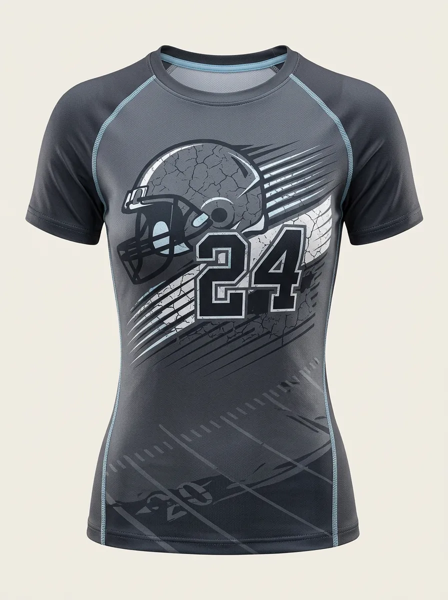 Women's End Zone Heritage Football Athletic Top