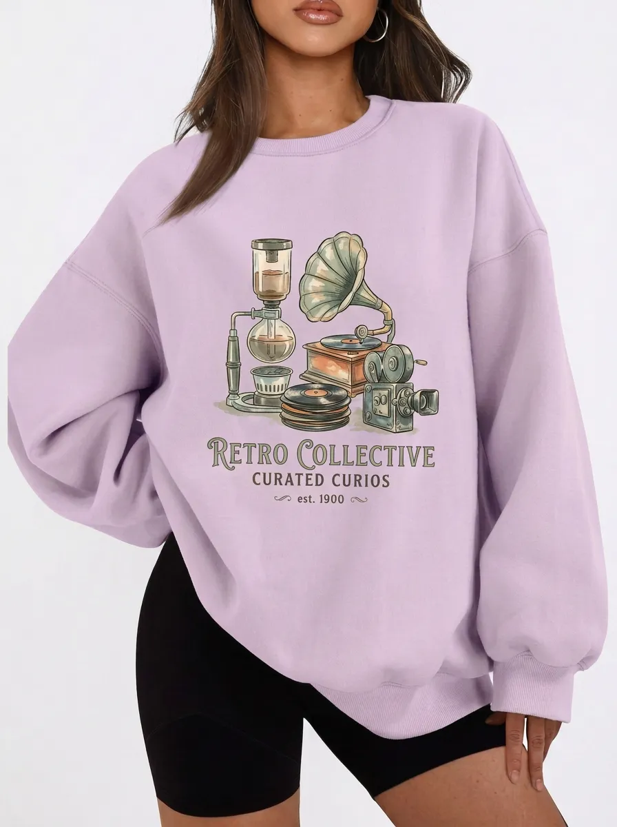 Women's Retro Collective Vintage Curios Graphic Sweatshirt