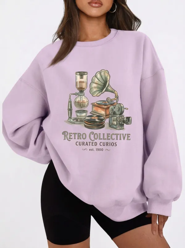 Women's Retro Collective Vintage Curios Graphic Sweatshirt