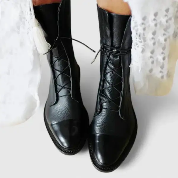 Stitch Detail Ankle Boots